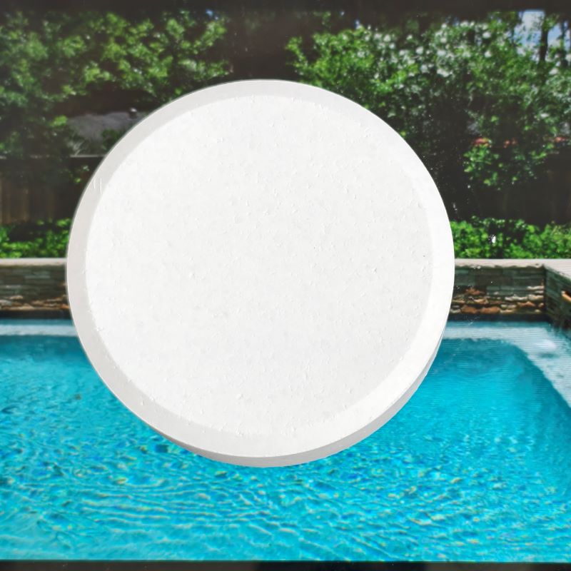 TCCA Chlorine Tablets 200g - Front View for Swimming Pool Sanitization
